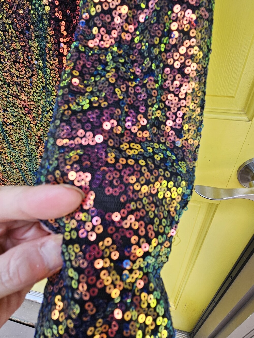 NWT Charlotte Russe Iridescent Sequin Bodycon Dress S - Picture 12 of 15